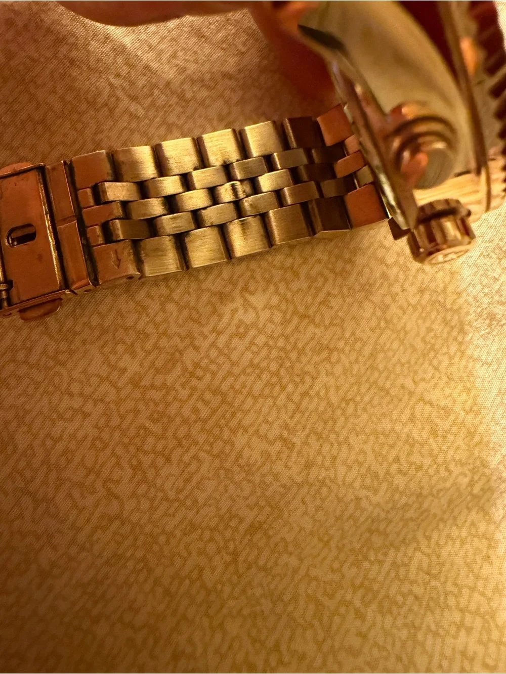 Michael Kors Rose Gold Lexington chronograph Pave Dial  Watch